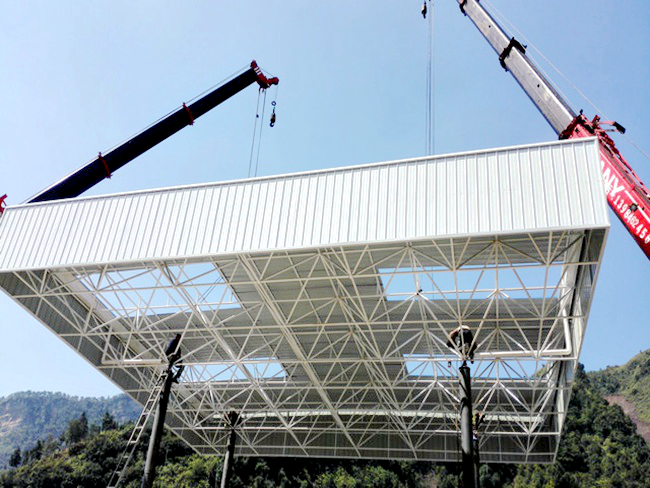 加油站網架施工 加油站網架施工